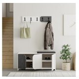 Hanah home cipelarnik sa čivilukom moni shoe cabinet hanger white grey | ePonuda.com