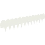 vidaXL Robovi trave 20 pcs 103 x 20 cm Jeklo Bela, (5000301419) | Shoptok.si