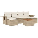  7-dijelni set vrtnih sofa od poliratana s jastucima bež | shoptok.hr