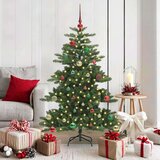 vidaXL Umjetno božićno drvce s nogom with LEDs s stalakom 150cm PVC | shoptok.hr