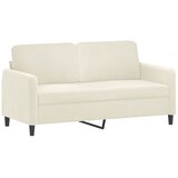  2-dijelni set sofa s jastucima krem baršunasti | shoptok.hr