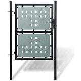 vidaXL Enojna ograjna vrata 100x225 cm črna, (20766118) | Shoptok.si