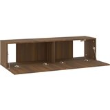 Zidni TV ormarić smeđi hrast 120x30x30 cm konstruirano drvo | shoptok.hr
