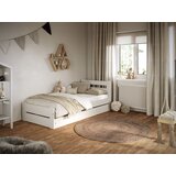 Drveni dječji krevet Emil s ladicom - bijeli - 160x80 cm | shoptok.hr