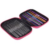  Set za heklanje, 100 komada heklalica 0,6-6,5 mm s dodatkom u torbici | shoptok.hr