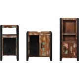 vidaXL Set namještaja za kupaonicu 3 pcs Čvrsto reciklirano drvo | shoptok.hr