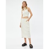 Koton Skirt - Ecru - Midi Cene