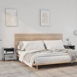 Furnova Nočna omarica 2 kosa siva sonoma konstruiran les, (21928066) | Shoptok.si