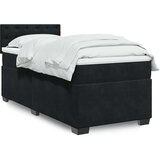 vidaXL Box spring krevet s madracem crni 80 x 200 cm baršunasti Cijene