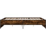  Okvir kreveta boja hrasta 140x200 cm konstruirano drvo i metal | shoptok.hr
