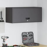  Ormar za zid u garaži Crna 80 x 33 x 35 cm Čelik s prahom | shoptok.hr