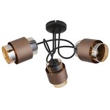 Globo 15560-3DC - Plafonski luster MILLEY 3xE27/40W/230V crna/brončana Cene