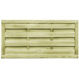  Vrtna vrata 2 kom od impregnirane borovine 150 x 75 cm zelena | shoptok.hr