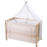 Roba Otroška posteljica na koleščkih z ogrodjem za baldahin 60x120 cm Liebhabär – Cene