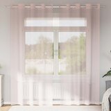vidaXL Voile zavjese s ušicama 2 kom svijetlo ružičaste 140x225 cm Cijene