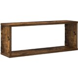 Kockaste zidne police 4 kom dimljeni hrast 60x15x23 cm drvene | Eponuda.com