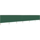 vidaXL 6-panelni vetrobran tkanina 800x80 cm zelen | Shoptok.si