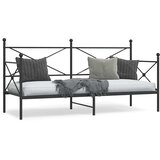  Dnevni krevet bez madraca crni 80x200 cm čelik | Eponuda.com