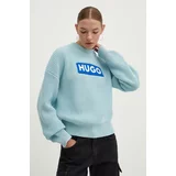 Hugo Blue Bombažen pulover 50514300