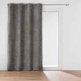 Antracitno siva zavjesa od šenila 140x260 cm Leo –