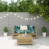  3-dijelni set vrtnih sofa od impregnirane borovine | shoptok.hr
