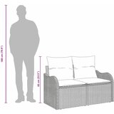  Vrtni kauč s jastukom Bež 121 x 62 x 69cm poliratan | shoptok.hr