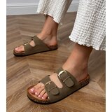 D/CEO Green cork-soled sandals with buckles Cloud | ePonuda.com