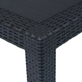 Vrtni stol antracit 220 x 90 x 72 cm plastika s izgledom ratana | Eponuda.ba