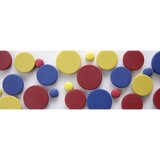 eurokraft basic Okrogel magnet, umetna masa, barvno razvrščeni, modri, rumeni, rdeči, Ø 10 mm, DE 60 kosov | Shoptok.si