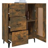  Komoda boja dimljenog hrasta 69 5x34x90 cm konstruirano drvo | shoptok.hr