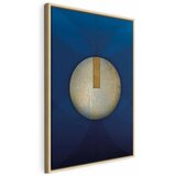  Slika - In the Shadow of Classic Blue (1-part) - Golden Circle in Abstraction 40x60 | shoptok.hr