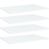 Police za knjige 4 kom bijele 60x40x1,5 cm konstruirano drvo | shoptok.hr