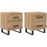  Nočne omarice s predalom 2 pcs artisan hrast 40 x 35 x 47.5 cm | Shoptok.si