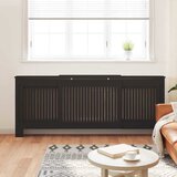  Pokrivač radijatora 2 pcs Crna 205 x 20,5 x 81,5 cm | shoptok.hr
