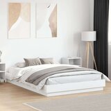  Okvir kreveta s LED svjetlima bijeli 160 x 200 cm | shoptok.hr