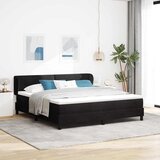  s opruga kutije s uzglavljem Crna 180 x 200 cm Baršun | shoptok.hr