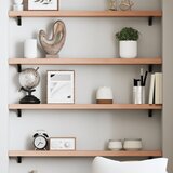  Zidna polica svjetlosmeđa 80 x 10 x 4 cm od obrađene hrastovine | shoptok.hr