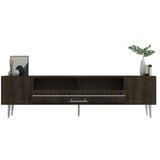 Hanah home tv polica Dekolp1 walnut silver