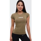 GymBeam ženska Majica Kratkih Rukava FIT Olive 55435
