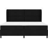  s opruga kutije s uzglavljem Crna 200 x 200 cm tkanina | shoptok.hr