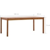  Blagavaonski stol boja meda 180 x 90 x 73 cm od borovine | shoptok.hr