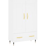  Visoka komoda bijela 69,5 x 31 x 115 cm od konstruiranog drva | shoptok.hr