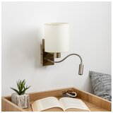  Brilagi-LED Fleksibilna zidna lampa NUBILA 1xE27/25W/230V+LED/3W mesing/krem | Eponuda.com