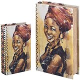 Signes Grimalt Košare, škatle in košarice Knjižna Škatla Set 2 U Bež | Shoptok.si