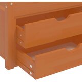 vidaXL Posteljni okvir s predali in omaro medeno rjav 90x200 cm | Shoptok.si