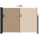  Bočna tenda na uvlačenje smeđesiva 140 x 300 cm | shoptok.hr