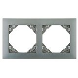  Pokrivni okvir Logus (Aluminij, Izvedba stikalnega programa: 2-krat, Plastika) | Shoptok.si