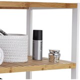 Möbelix Regal Bambu, Bela, Bambus | Shoptok.si