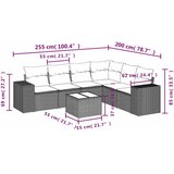  7-dijelni set vrtnih sofa svjetlosivi od poliratana | shoptok.hr