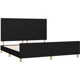  Okvir za krevet bez madraca crni 160x200 cm od tkanine | shoptok.hr